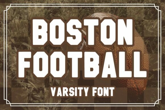 Boston Football: A Vintage Varsity Font for Modern Projects