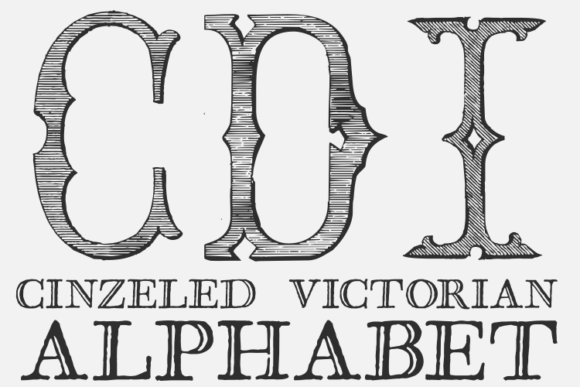 Cinzeled Victorian Alphabet: A Vintage Typeface for Modern Impact