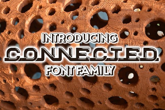 Connected: A Modern Typeface for Bold Visual Statements