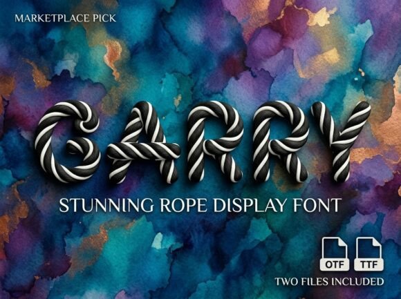 Garry: The Rope Display Font That Commands Attention