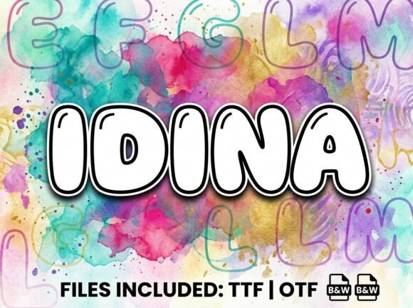 Idina: Crafting Bold Visual Stories With This Unique Typeface