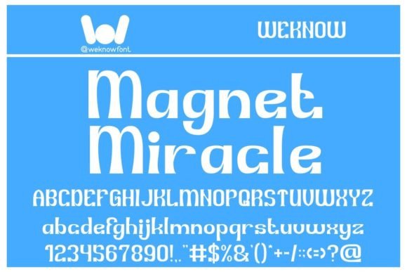 Magnet Miracle: The Clean Display Font for Modern Brands