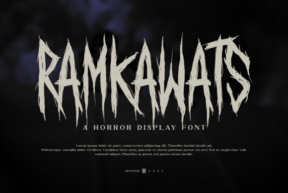 Ramkawats: The Horror Display Font That Commands Attention