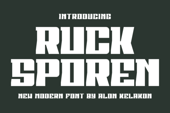 Ruck Sporen: A Modern Typeface for Bold Visual Impact