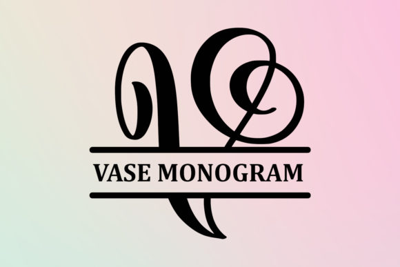 Vase Monogram: A Stylish Display Font for Crafters