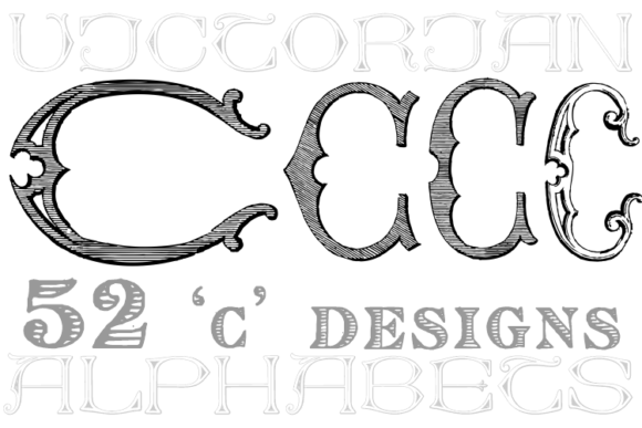 Victorian Alphabets C: A Classic Font for Modern Creations