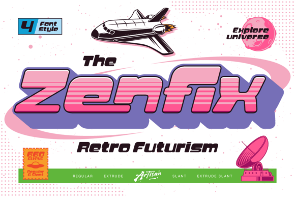 Zenfix: The Retro-Futuristic Font That Captures a Bold New Era